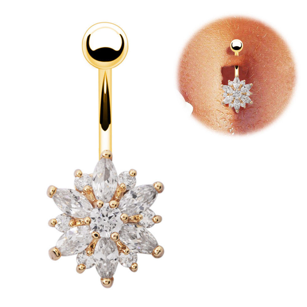 Floral Belly Ring