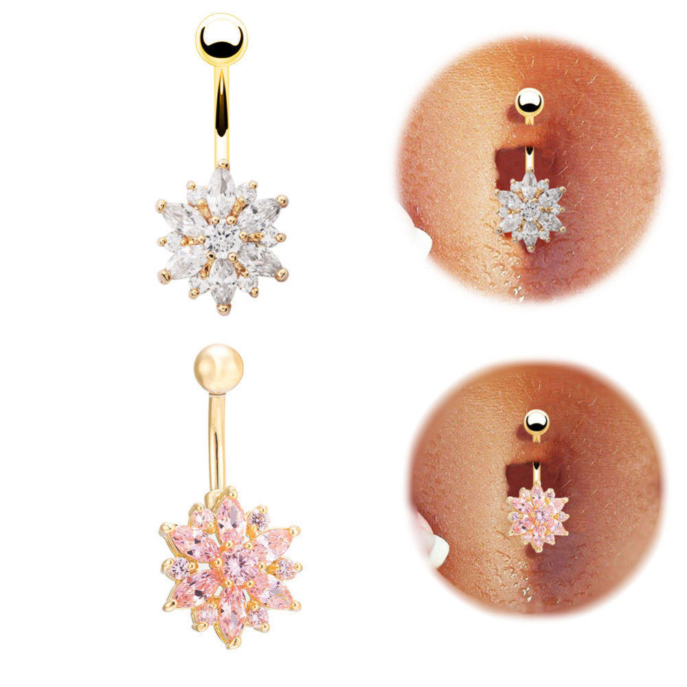 Floral Belly Ring