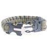 4 in 1 Flint Fire Starter Whistle,Outdoor Camping Survival Gear Buckle Travel Kit Equipment,Paracord Rescue Rope Escape Bracelet