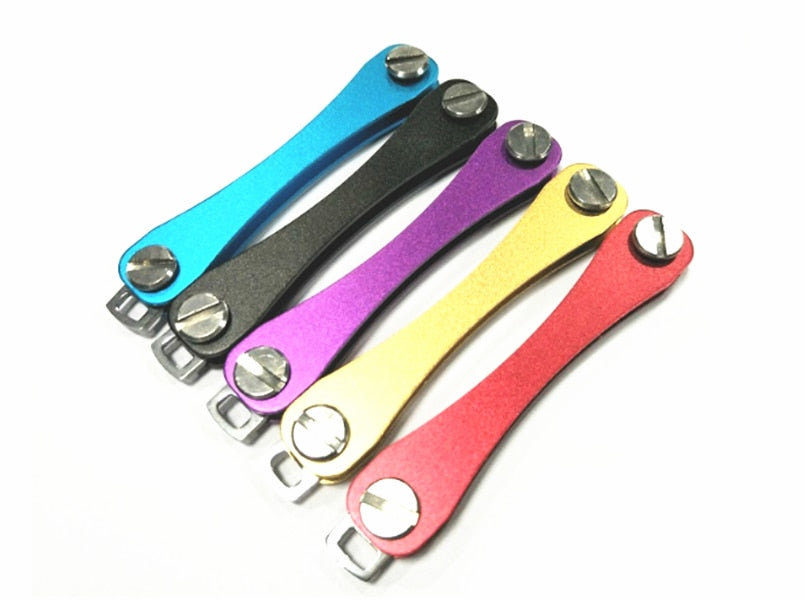 Compact Key Holder Pocket Key Wallet Smart keychain Key Ring Wallets Portable Compact Aluminum key clip Multi-functional Smart Clip