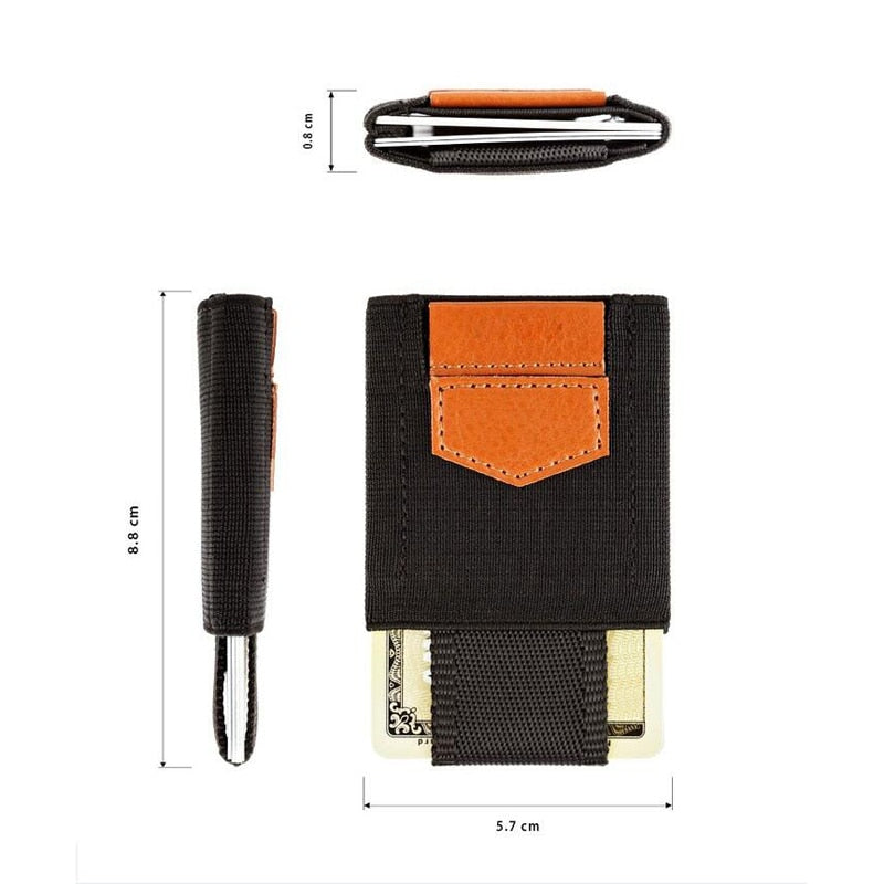 Minimalist Wallet Credit Card Holder Mini Small Business ID Card Holder Organizer Badge Porte Carte Slim Wallet Men Women