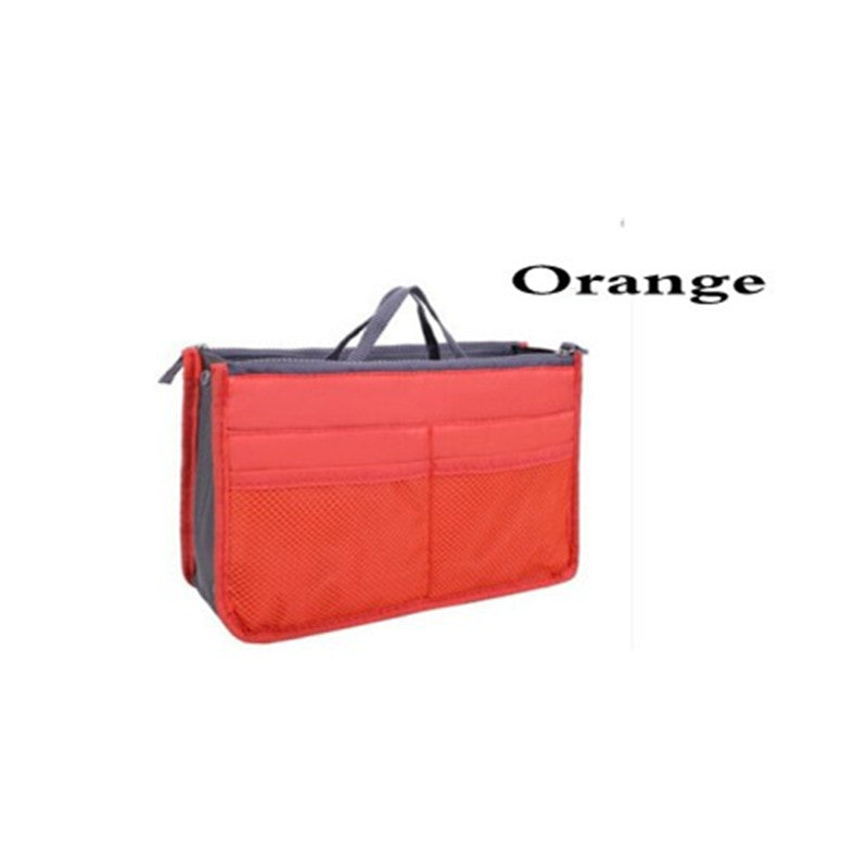 Double Zipper  Organiser Handbag
