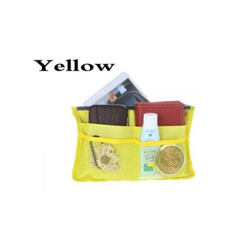 Double Zipper  Organiser Handbag