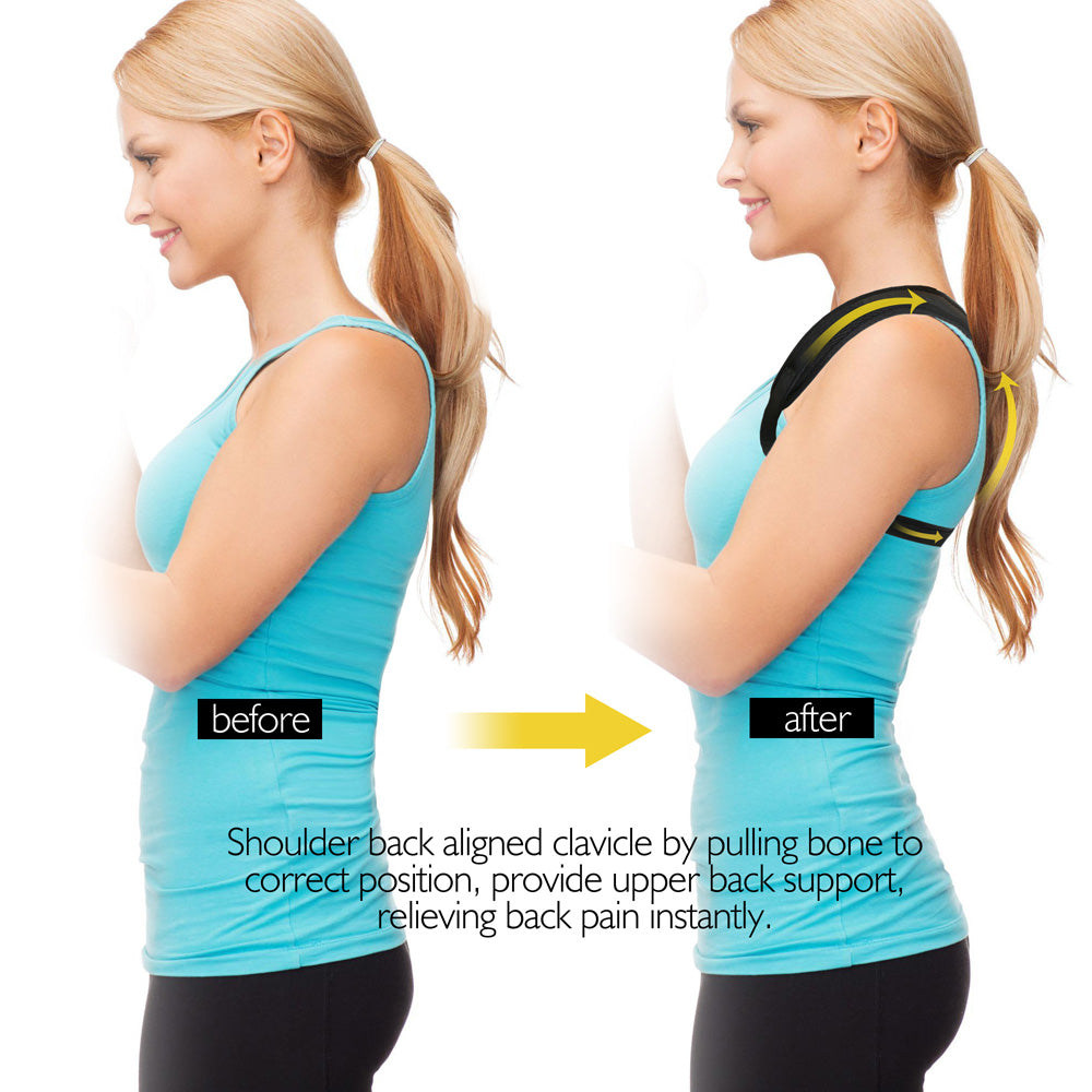 Upper Back Posture Corrector Clavicle Support Belt Back Slouching Corrective Posture Correction Spine Braces Supports Health