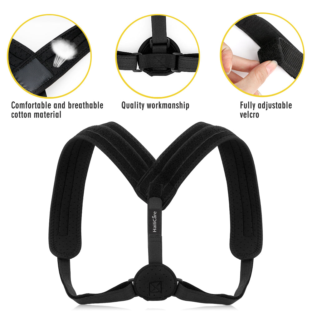 Upper Back Posture Corrector Clavicle Support Belt Back Slouching Corrective Posture Correction Spine Braces Supports Health